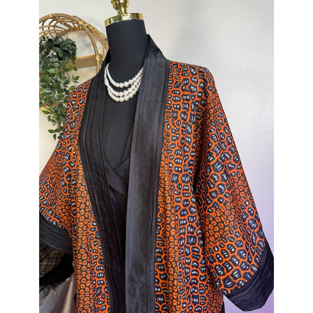 African Print Kimono Style Duster Bold Statement Piece | Boho Vibe | Ungendered - Picture 8 of 16